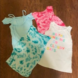 Bundle of size 8 girls summer tops